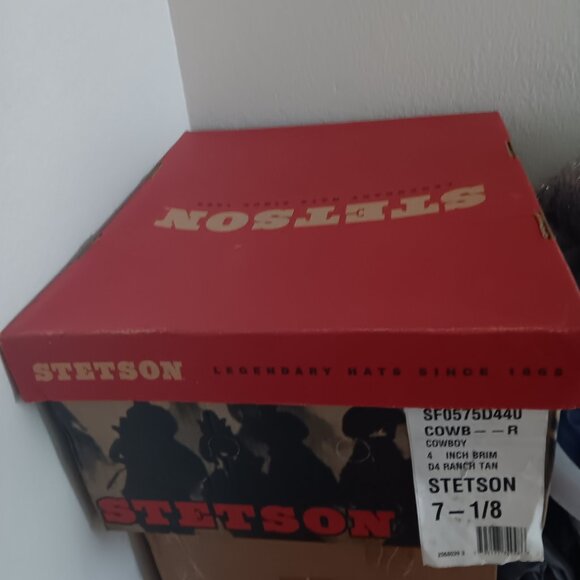 Stetson 4 inch Brim D4 Ranch tan 7-1/8 - Picture 3 of 6